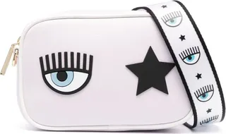 Eyelike-motif crossbody bag