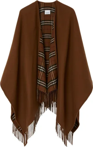 BURBERRY- Wool Reversbile Cape