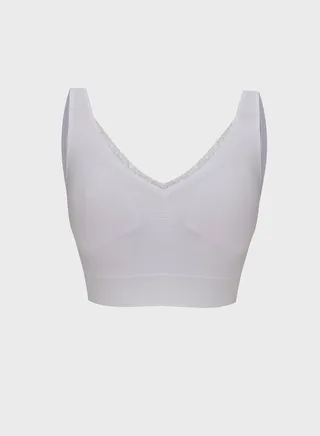 Lace Detail Sports Bra 