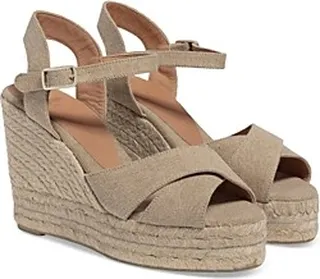 Castaner Women's Blaudell Ankle Strap Espadrille Wedge Sandals