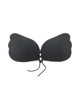 Silicone Stick-On Bra Black 