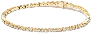 18kt Yellow Gold Diamond Tennis Bracelet