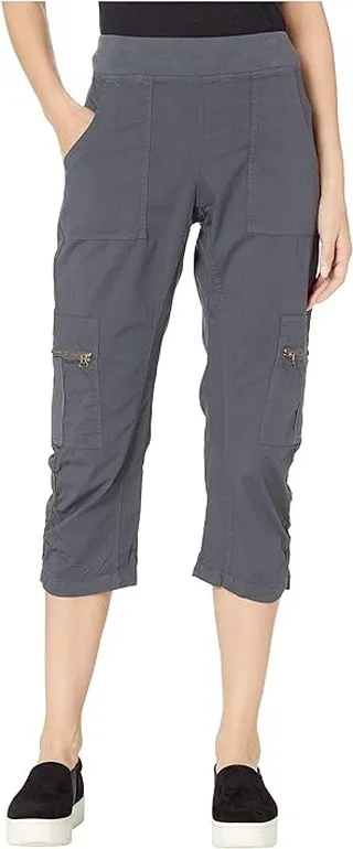 XCVI Wearables Nadia Crop (Charcoal) Women's Casual Pants