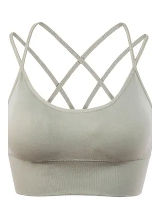 Back Cross Sports Bra Green 