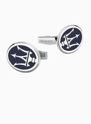 Stainless Steel Maserati Logo Cufflinks 