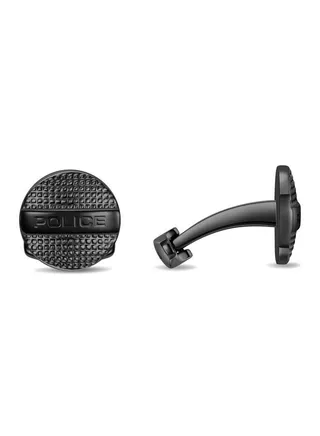 POLICE - Withstand Cufflink For Men Black Texture - PEAGC0004504 