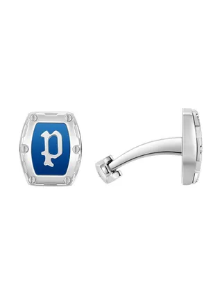 POLICE - Bolted Cufflink For Men Stainless Steel Navy - PEAGC0003903 