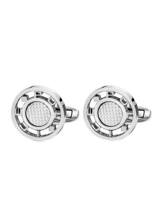 Stainless Steel cufflinks For Men in Silver - PEAGC2215301 
