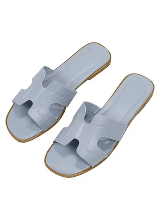 Women Fashion Summer Slippers Outdoor or Indoor Flat Beach Sandals 