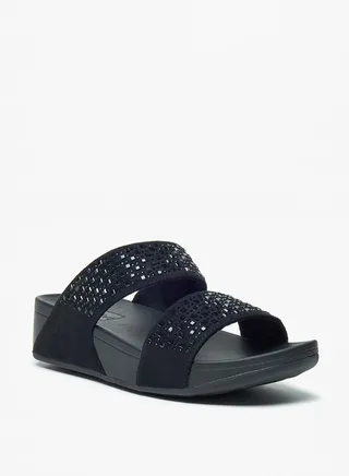 Women's Embellished Slip-On Flatform Sandals Ramadan Collection 