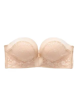 Ladies Bra Women's Fashion Strapless Bra Beige Jump Prevent Falling and Slipping Anti Slip,Underwear Nightwear Swimming Bra for Women Girl Ladies 75AB 