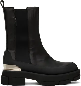 both Black Gao Platform Chelsea Boots