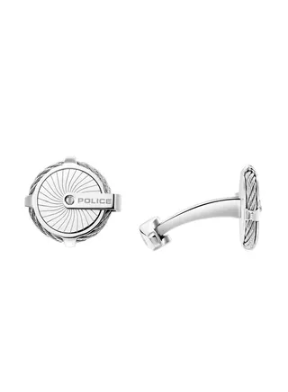 POLICE - Techie Cufflink For Men Stainless Steel Cable - PEAGC0004807 