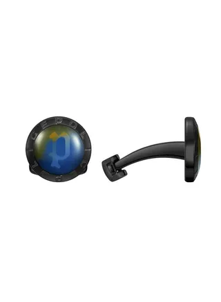 POLICE - Unroll Cufflink For Men Blk With Blue-Orange Laser Lens - PEAGC0004702 