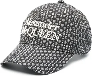 Skull-Print Baseball Cap