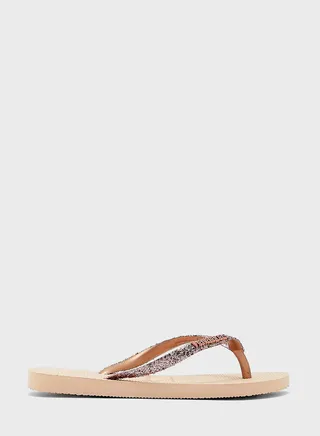 Slim Glitter Flip Flops