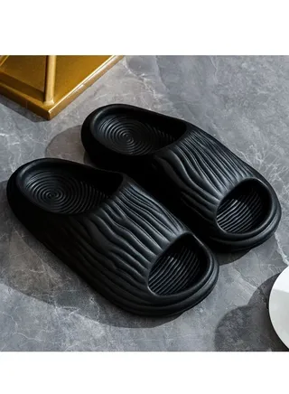 Cloud Slides Women's and Men's Bathroom Anti Slip Quick Dry Ultra Soft Thick Bottom Home Slippers 