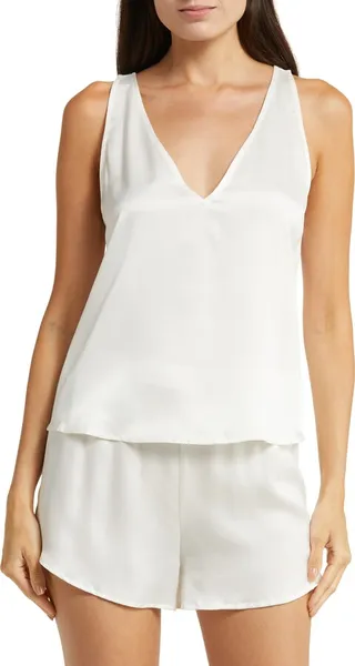 Washable Silk Short Pajamas