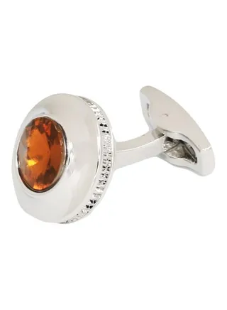 Stainless Steel Round Cufflinks 