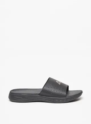 Women's Logo Detail Slip-On Slide Slippers 