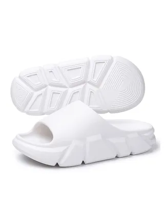 Cloud Slides Women's and Men's Bathroom Anti Slip Quick Dry Ultra Soft Thick Bottom Home Slippers 