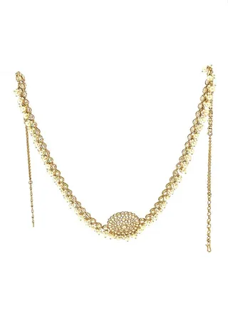 GOHONA Royal Bling Bollywood Traditional Indian  Kamar Belt in Golden colour 