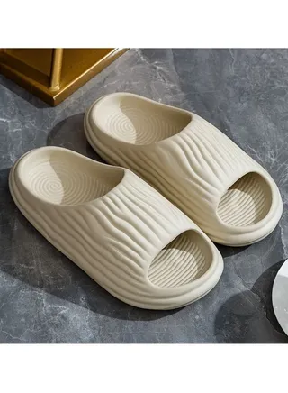 Cloud Slides Women's and Men's Bathroom Anti Slip Quick Dry Ultra Soft Thick Bottom Home Slippers 