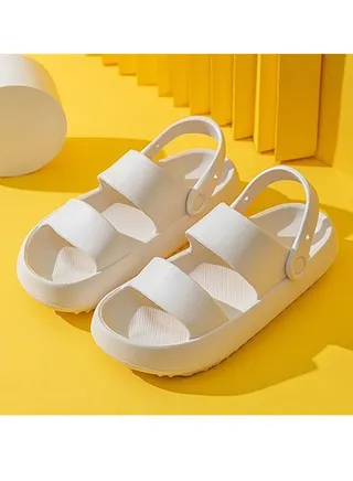 Summer Flat Bottom Fish Mouth Type Beach Slippers 