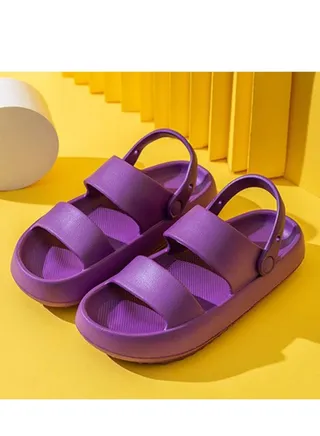 Summer Flat Bottom Fish Mouth Type Beach Slippers 