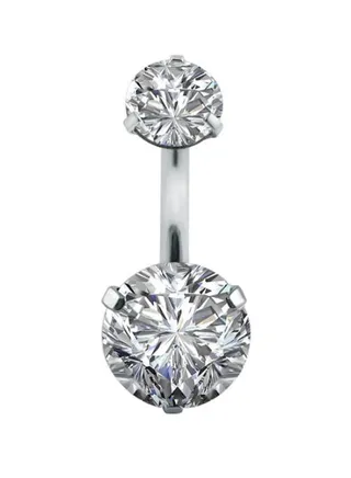 Stainless Steel Round Shape Belly Ring 