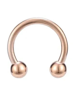 Stainless Steel Horseshoe Captive Bead Nose Ring 