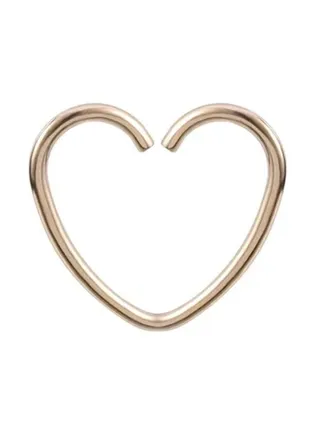 Alloy Heart Nose Hoop Ring 