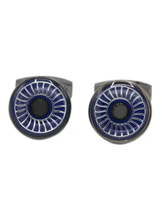 Stainless Steel Round Cufflinks 