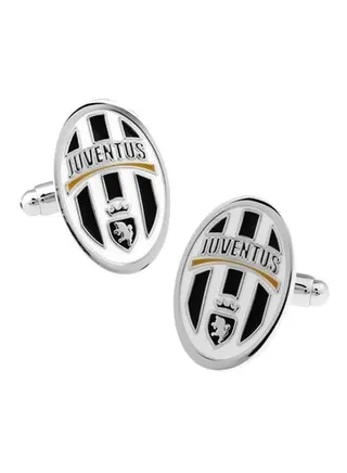 Juventus Team Engraved Stainless Steel Cufflinks 