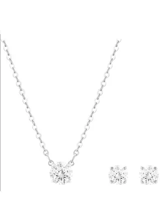 Attract Round Necklace And Earrings Set 