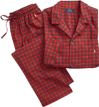 Cotton Flannel Pajama Shirt & Pants Set