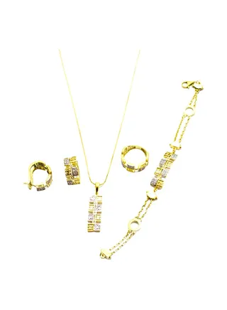 4-Piece Pure 925 Sterling Silver Jewellery Set 