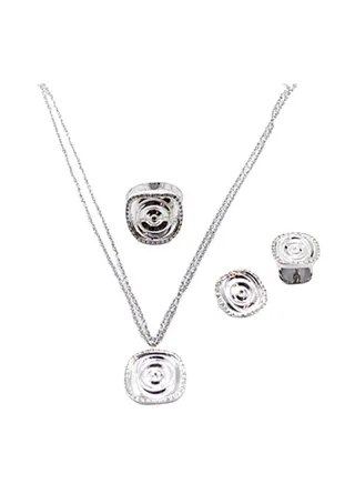 3-Piece Pure 925 Sterling Silver Jewellery Set 