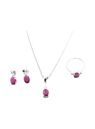 3-Piece Pure 925 Sterling Silver Jewellery Set 
