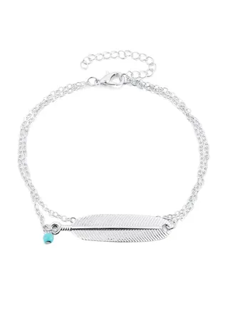 Alloy Multi-Layer Turquoise Body Chain 