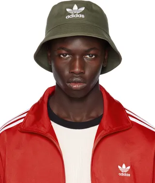 adidas Originals Khaki Trefoil Bucket Hat