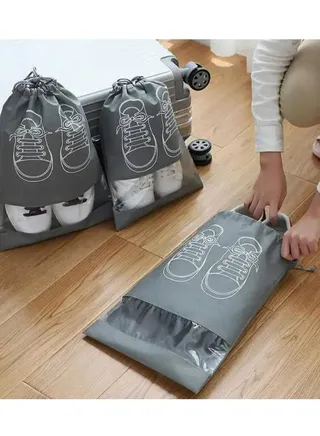 3 pieces of portable storage bag for shoes of different sizes 