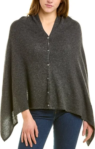 Forte Cashmere Button Cashmere Poncho