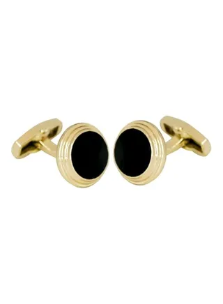 Round Metal Cufflinks 