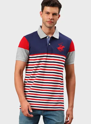 Logo Striped Polo 