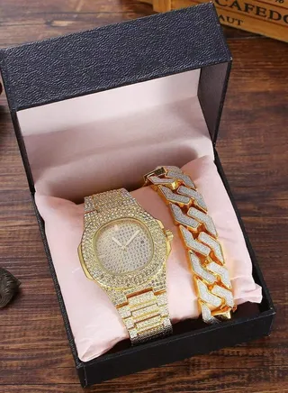 Best Gift for Him Men's Watch With Bracelet Set Birthday Wedding Gifts For Boyfriend Men Husband Father's Day Present 