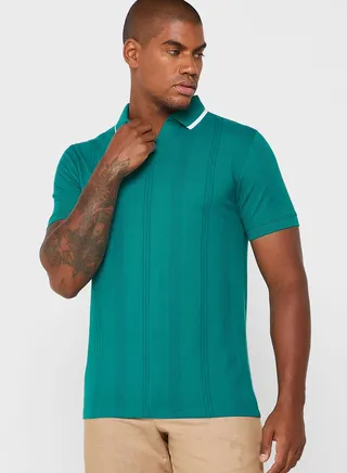 Notch Collar Polo Shirt 