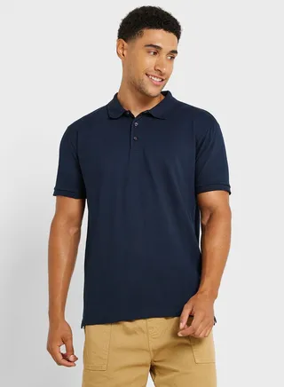 Mens Polo Shirt With Contrast Colour 