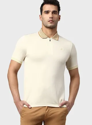Logo Half Zip Polo 