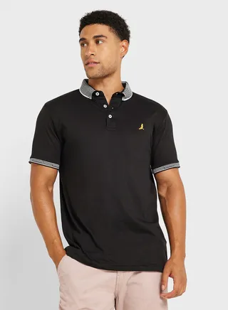 Mens Ss Jersey Polo With Split Hem Side 